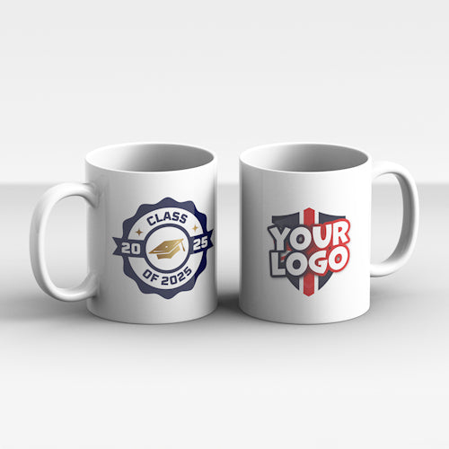 Personalised Class of 2025 Mug with Logo by School Badges UK