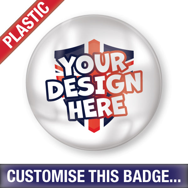 Customised Plastic Button Badges by School Badges UK