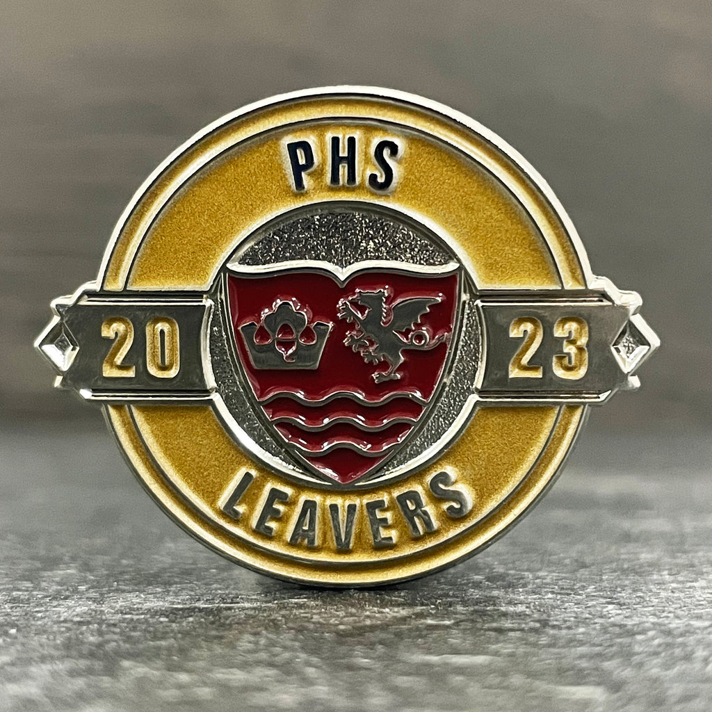 Personalised Leavers Badge by School Badges UK