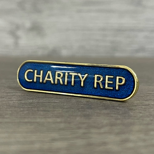 Blue Charity Rep Bar Badge **SALE ITEM - 50% OFF**