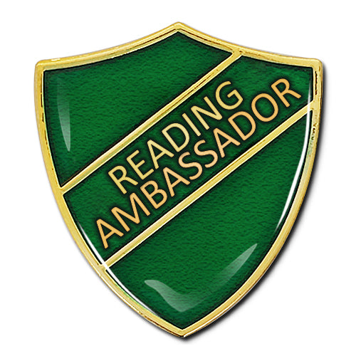 Reading Ambassador Shield Badge by School Badges UK