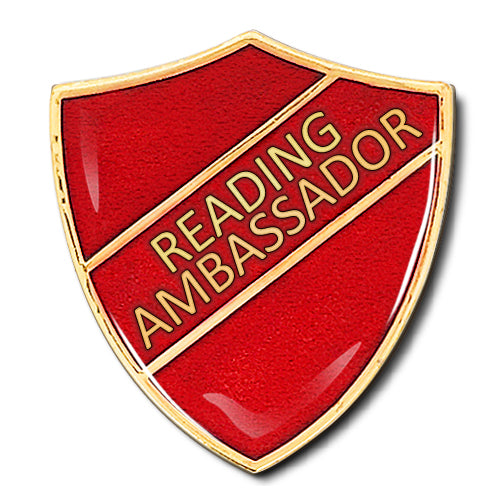 Reading Ambassador Shield Badge by School Badges UK