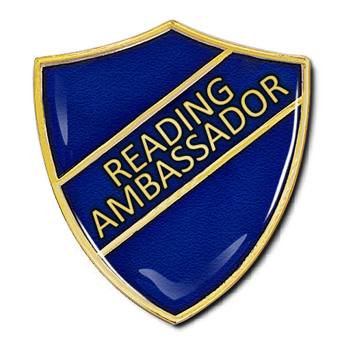 Reading Ambassador Shield Badge by School Badges UK