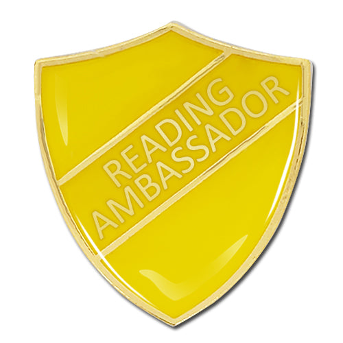 Reading Ambassador Shield Badge by School Badges UK