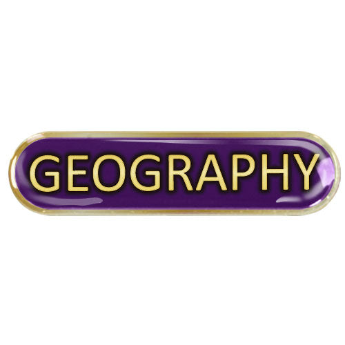 Geography Bar Badge by School Badges UK