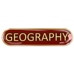 Geography Bar Badge by School Badges UK