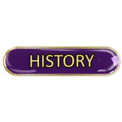 History Bar Badge by School Badges UK