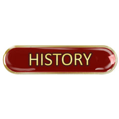 History Bar Badge by School Badges UK