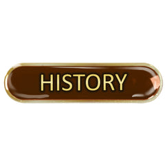 History Bar Badge by School Badges UK