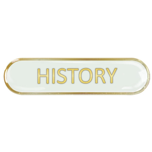 History Bar Badge by School Badges UK