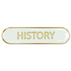 History Bar Badge by School Badges UK