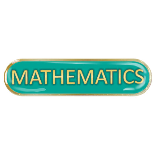 Mathematics Bar Badge by School Badges UK