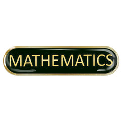 Mathematics Bar Badge by School Badges UK