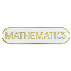 Mathematics Bar Badge by School Badges UK