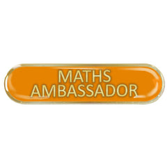 Maths Ambassador Bar Badge by School Badges UK