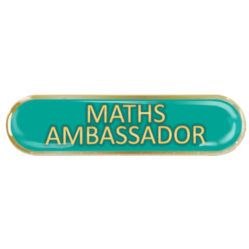 Maths Ambassador Bar Badge by School Badges UK