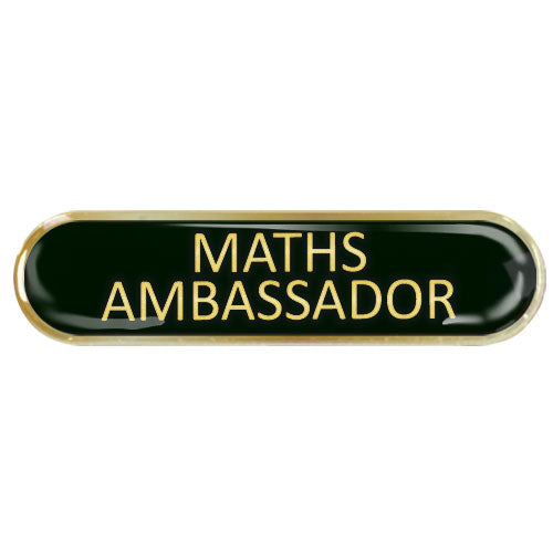 Maths Ambassador Bar Badge by School Badges UK