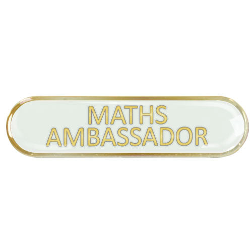 Maths Ambassador Bar Badge by School Badges UK