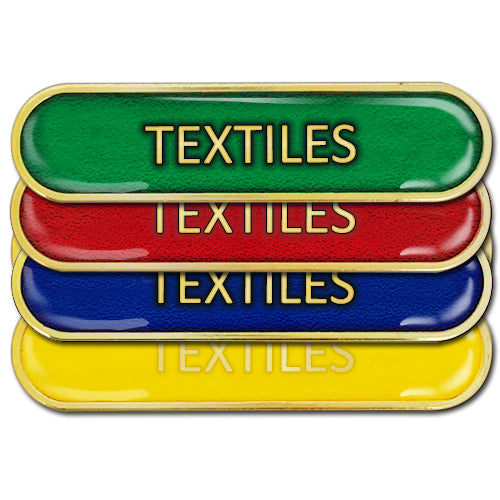 Textiles Bar Badge by School Badges UK