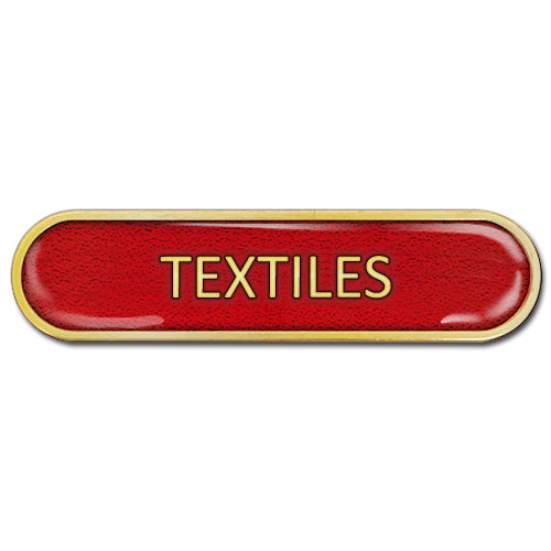 Textiles Bar Badge by School Badges UK