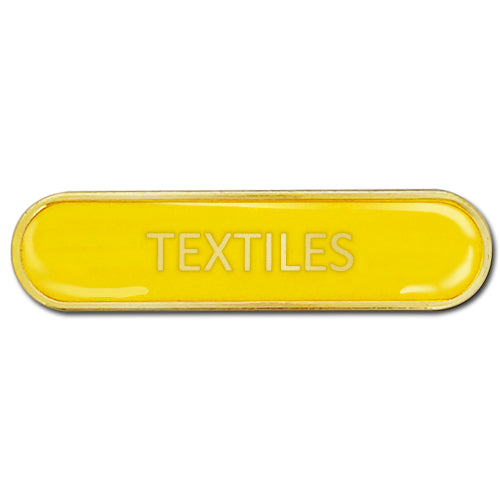 Textiles Bar Badge by School Badges UK