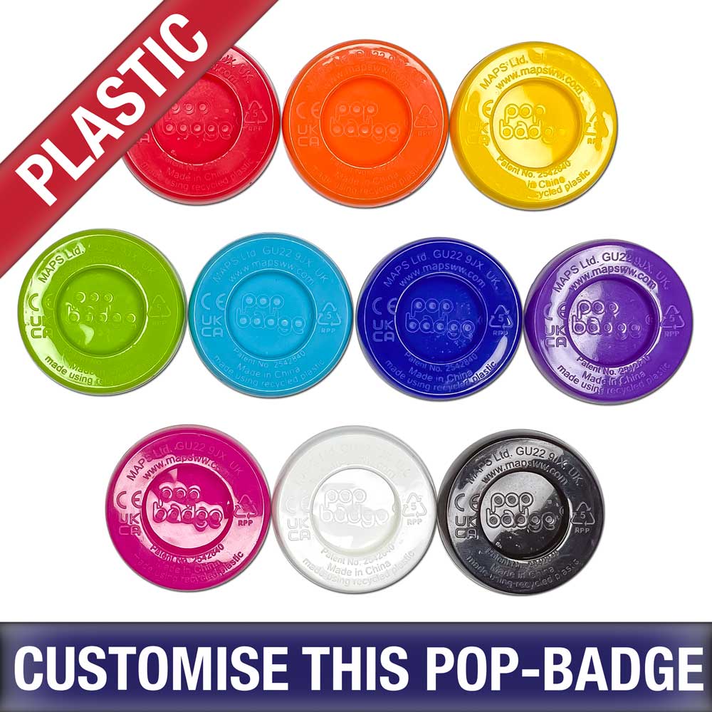 Personalised Pop Badges by School Badges UK