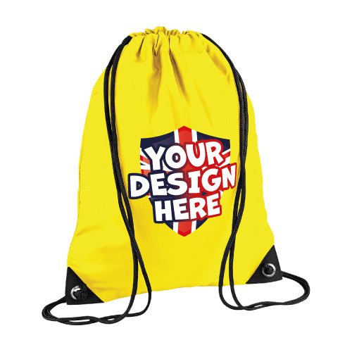 Personalised Drawstring School Bag by School Badges UK