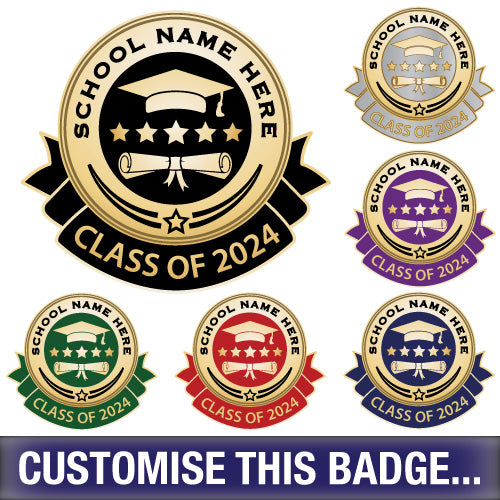 Judge Style Personalised Badges. 
