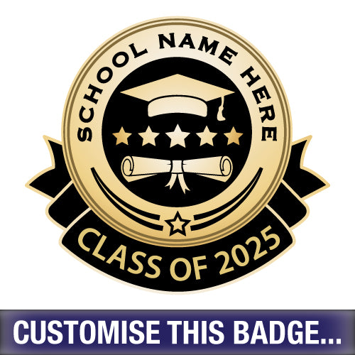 Personalised Class of 2025 Badge by School Badges UK