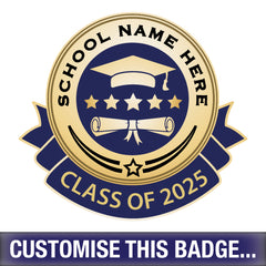 Personalised Class of 2025 Badge by School Badges UK