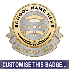 Personalised Class of 2025 Badge by School Badges UK