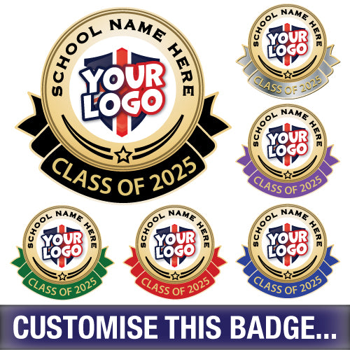 Personalised Class of 2025 Logo Badge by School Badges UK