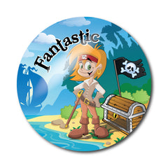 Well Done Pirate Stickers by School Badges UK