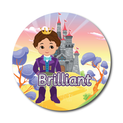 Well Done Prince and Princess Stickers by School Badges UK