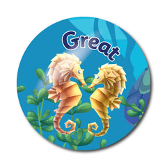 Well Done Sea Creature Stickers by School Badges UK