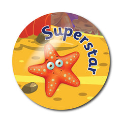 Well Done Sea Creature Stickers by School Badges UK