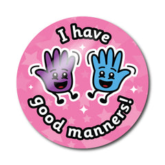 I Have Good Manners Stickers by School Badges UK