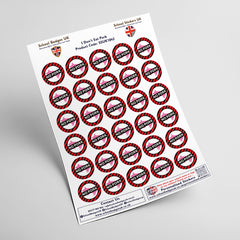 I Don't Eat Pork Stickers by School Badges UK