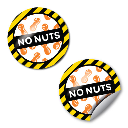 Nut Allergy Stickers by School Badges UK