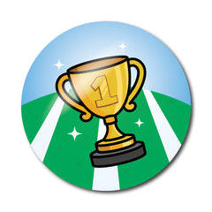 Sports Day 1st Place Stickers by School Badges UK