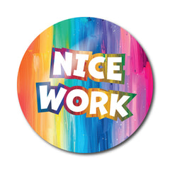 Well Done Rainbow Stickers by School Badges UK