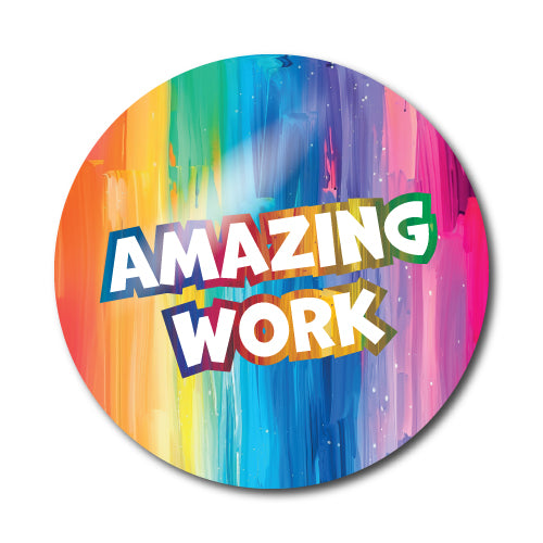 Well Done Rainbow Stickers by School Badges UK