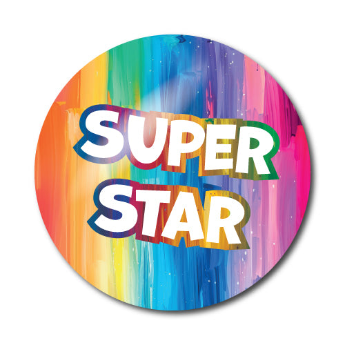 Well Done Rainbow Stickers by School Badges UK