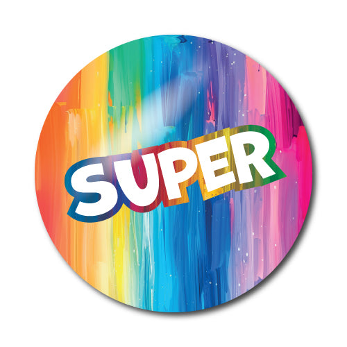 Well Done Rainbow Stickers by School Badges UK