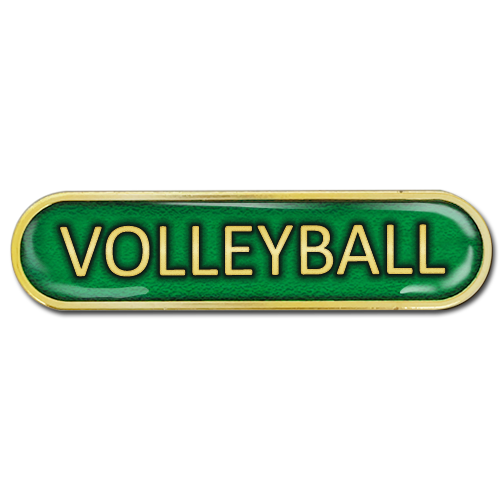 Volleyball Bar Badge by School Badges UK