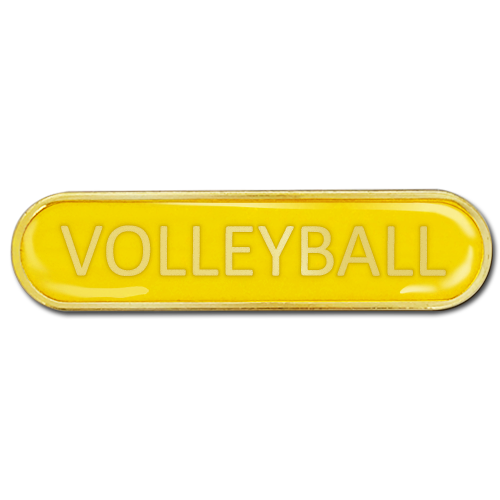 Volleyball Bar Badge by School Badges UK