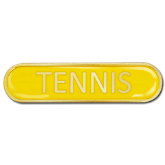 Tennis Bar Badge by School Badges UK